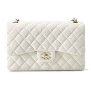 Chanel Matelasse 30 Cocomark Caviar Shoulder Bag White